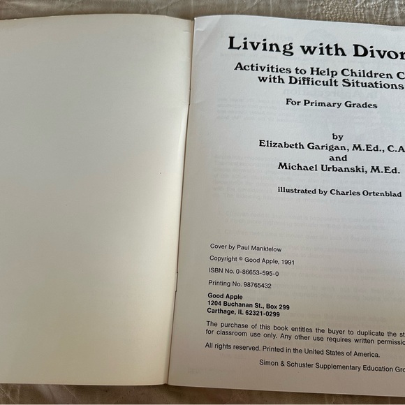 Living with divorce- activities to help children cope with difficult situations! - Picture 2 of 7